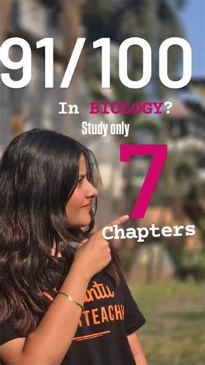 Score 91/100 in Biology with Just These Chapters! #shorts #vedantu