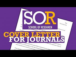 How to Write A Cover Letter For Academic Journals
