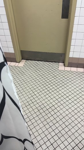 Context: “I told my teacher if I can go to the bathroom and he said yes, but as I went in I was the only one in there…but I always check if there someone in the bathroom, as I went into the stall I started hearing strange noise’s, and I peeked out and saw a figure peeking behind the bathroom wall…guys I was so scared…I FaceTime my friend and she was in class…😳😓.“#fyp #scaryvids