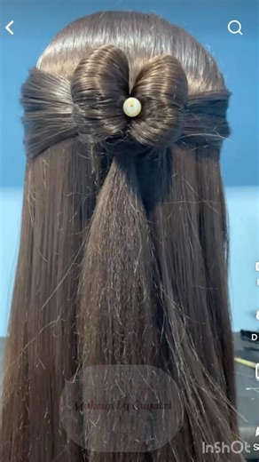 Cute easy bow hairstyle #hairstyle #viralvideo #bow #hairtutorial