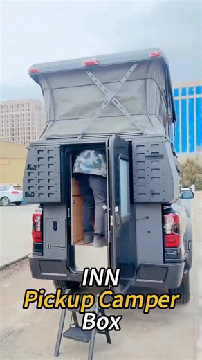 Pickup Camper Backpack-box on Instagram: "Pop-up Pickup Camper All-aluminum Body Ford F-150 Toyota Hilux Tundra Backpack Box off-road RV Made in China Innaturemanufacturer #RV #crosscountryRV #Rvtour #RVathome #rvcamping #AdjustableroofRV #heavytruckRV #offroadrv #fordf150 #toyotahilux #tundra https://innaturemanufacturer.com/products/travel-trailer-series/pop-up-pickup-truck-camper/"