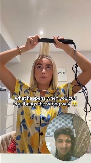 DIY curling fail had me crying 😭 #hairfail #relatable #shorts