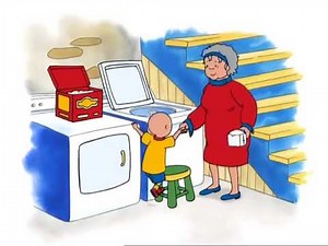 Caillou 4x11 Poniendo Lavadoras Caillou en español