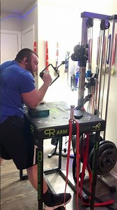 Back Pressure/ Lat Drag Static Containment Exercise 115 LBS X 20 seconds #armwrestling
