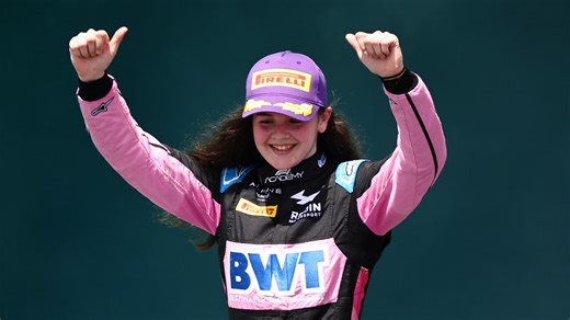 F1 Academy star, 21, makes history as first woman ever to win British F4 race