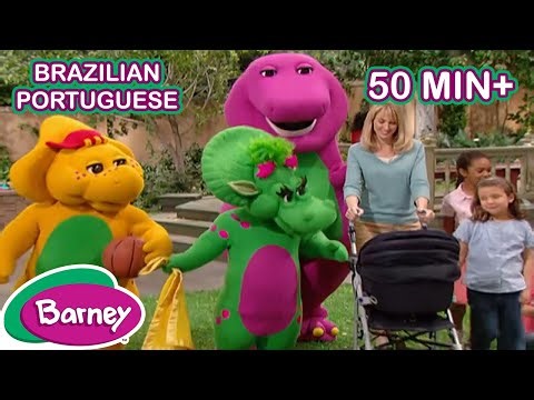 Cuidando do irmão do bebê + mais vídeos familiares para crianças | Episódios completos | Barney