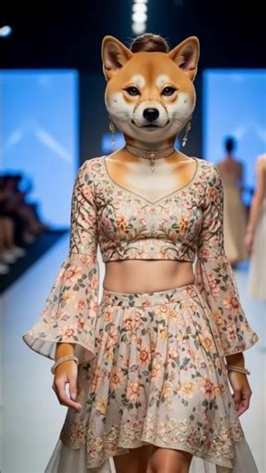 Female dog modeling #shorts #trending #viral