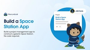 Building a Space Station is easy with Trailhead. 💫 In this #SundayProject, you'll create a project management app to manage resources and supplies for construction​ — no code required. It's not rocket science. Start now: https://sforce.co/3QHfucl | Salesforce Trailhead