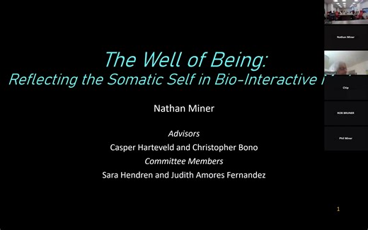 Nathan Miner, Dissertation Defense Presentation