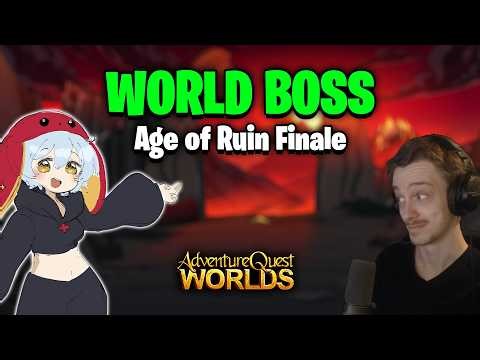 World Boss! Saga Finale! Rare Badge? Rare Items? AQWorlds AQW