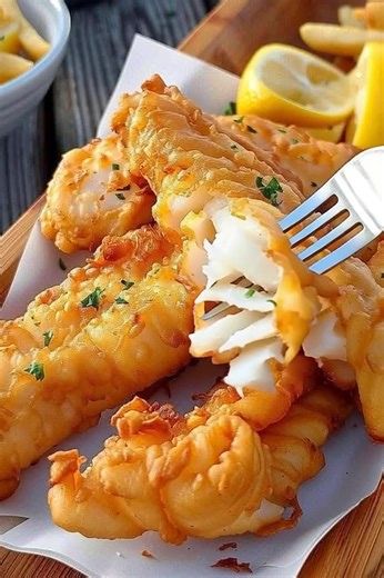 164K views · 1.1K reactions | Ingredients: 500g white fish fillets (cod, haddock, or basa) 1 cup all-purpose flour 1/2 cup cornstarch 1 tsp baking powder 1 tsp paprika FULL RECIPE IN FIRST C.O.M.M.E.N.T  | Daily Recipes | Facebook