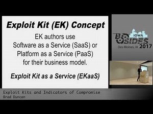 BSidesIA 2017 Keynote: Exploit Kits and Indicators of Compromise – Brad Duncan