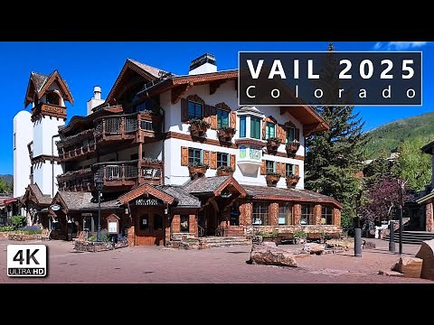 WALKING Through VAIL Colorado Millionaire Town - Famous Ski Resort