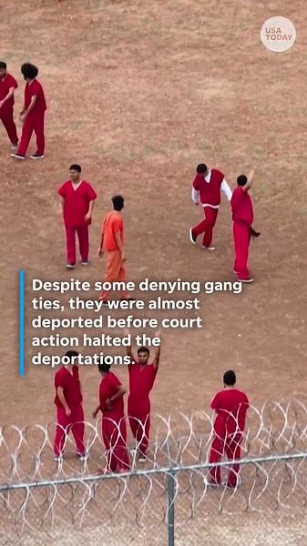 Immigrants at Texas detention center spell out 'SOS'