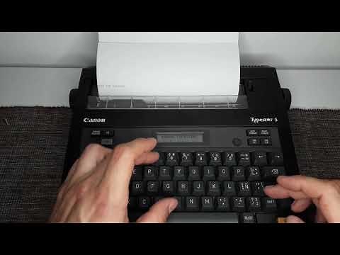 Canon Typestar 5 electric typewriter vintage