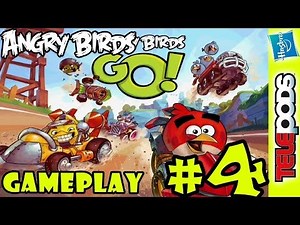 Let's Play Angry Birds Go: VICTORY!! (pt. 4) Whole Family TELEpods Gameplay Action
