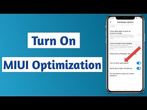 How to Turn On/Off MIUI Optimization 2020