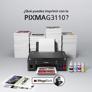 Tener una inalámbrica multifuncional en la oficina como la Pixma G3110, es tener varias opciones de impresión para las necesidades del trabajo. Recuerda que además de esto, la Pixma G3110 es muy fácil de usar y trabaja en modo silencioso para no generar distracciones. | Canon