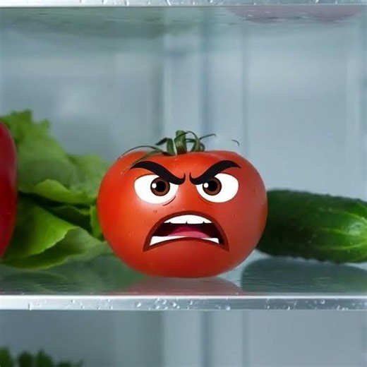 Tomato in the fridge