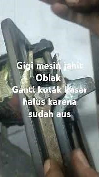 penyebab gigi mesin jahit hitam Oblak dan cara memperbaikinya