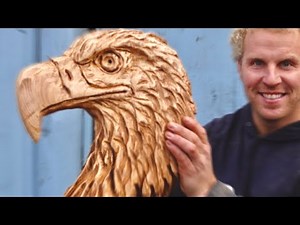 IMPRESSIVE 10 min EAGLE HEAD Carving -$$$-- Every Cutt - How To Carve $$$