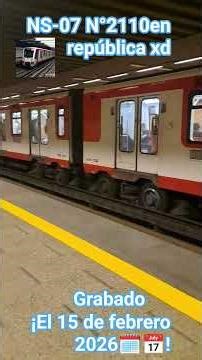 metro de santiago linea 1 | NS-07 en estacion republica xd N°110 #metro #train #lavozdesanraf🐀🐁🐀🐁🐀xd