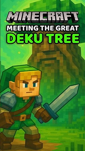 Meeting the DEKU TREE for the First Time in MINECRAFT! 🌳😱 (Epic Quest Begins!)