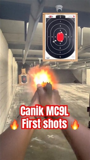 First shot POV w/ the Canik MC9L #targettherapy #canik #youtubeshorts #2astrong #foryou