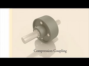 Compression Coupling assembly animation | Shaft Couplings | Autodesk Inventor