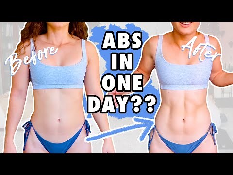 I did 1000 CRUNCHES in ONE DAY **SHOCKING RESULTS** // Can you get a SIX PACK in ONE DAY??