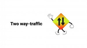 Animated Two Way Traffic Sign Cartoon Stock Footage Video (100% Royalty-free) 3661977101 | Shutterstock