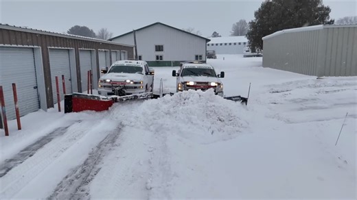Snow Getting Moved In Wisconsin #snow | Pagel Services