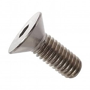 10-24 x 5/8" Flat Head Socket Cap Screws, Allen Socket Drive, Stainless Steel 18-8, Full Thread, Bright Finish, Machine Thread, Quantity 2500 by Fastenere