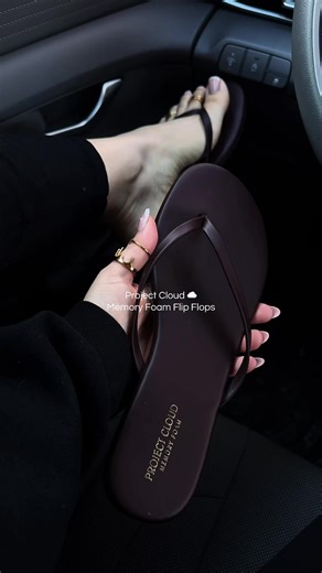 Explore Project Cloud's Dark Chocolate Flip Flops