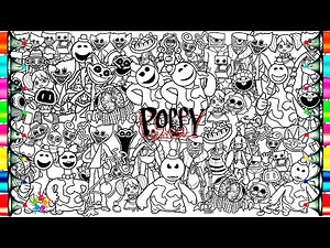 Poppy Playtime Chapter 5 Coloring Pages Mix / How to Color All New Monsters / NCS Music