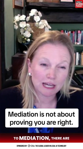 Mediation is not about proving you are right. It is about getting the other side to a place where they can say yes. In this London International Disputes Week (LIDW) special episode of the @Legally Speaking Podcast ™️ sponsored by Clio, Henrietta (Hetti) Jackson-Stops explains why mindset matters and why staying adversarial can hold parties back. 🎧 Watch and listen now to the latest episode of the Legally Speaking Podcast ™️ available on all major podcast platforms! 🏆 UK’s #1 Law Podcast | Top