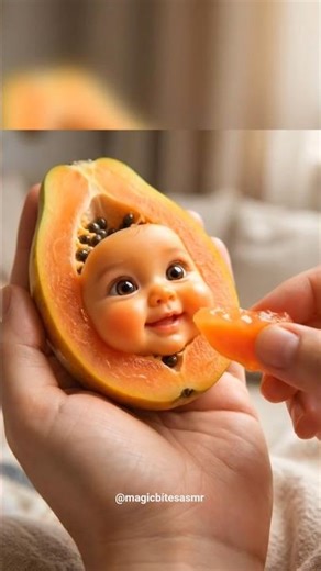 Fresh Papaya ASMR 🥰 | Soft & Satisfying Eating Sounds 🤤🥰 #shorts #asmr #papaya #trending #viralvideo