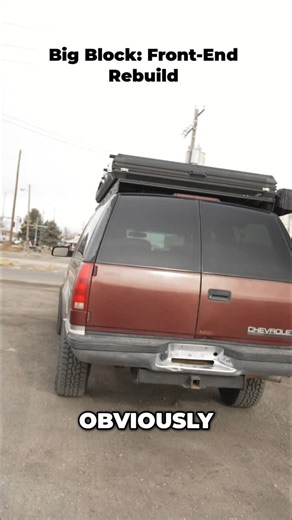 SUBOVERLAND on Instagram: "Big block. Front end rebuild: every component replaced. Wheel bearings too. Intake leak fixed. Fresh start! #suboverland #Overlandbuild #obschevy #suburbancamper #bigblock"