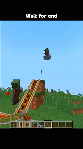 I Turned a Villager into a ROCKET in Minecraft 😂🚀 #shorts