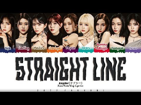 Kep1er (ケプラー) - 'Straight Line' Lyrics [Color Coded_Kan_Rom_Eng]