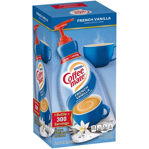 Nestle Coffee mate Liquid Creamer Pump, French Vanilla, 50.7 fl. oz. - Samsclub.com