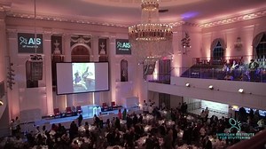 AIS celebrated our 18th annual gala on September 16, 2024, with the theme "I'm Excellent, and I Stutter." A fashionable group of celebrities, clients, and donors came together to support the AIS mission: providing universally affordable, state-of-the-art speech therapy to people who stutter, and improving professional and public understanding of stuttering. The evening honored Will Blodgett with the Freeing Voices, Changing Lives Award, and featured speeches from NY Giant Joshua Ezeudu, MMA figh