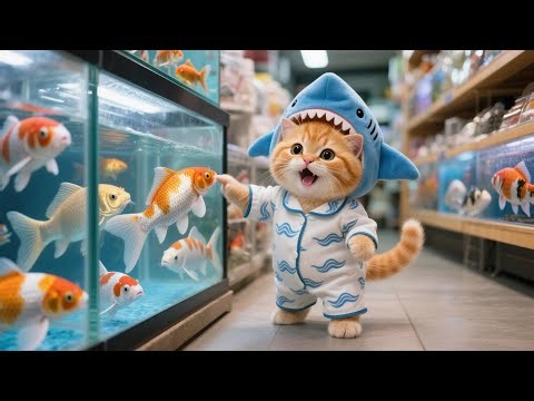 Ginger Kitten And Mama Cat Make A Beautiful Koi Pond In The Yard 🐟🐱🐾