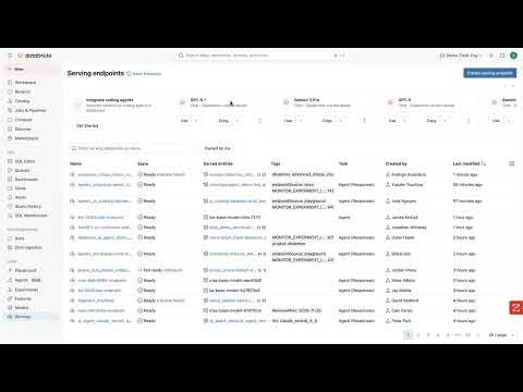 Foundation Model APIs on Databricks UI