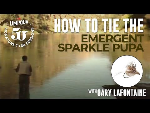 How to tie the Emergent Sparkle Pupa with old footage of Signature Tyer Gary Lafontaine