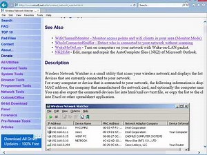 Free: Wireless network watcher - ARP scanner