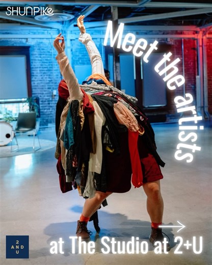 Shunpike on Instagram: "This talented group of local artists, performers, and creatives at The Studio at @2andU has been using the free-to-use studio space to create the art that makes Seattle amazing! Artists: ➡ Alyza DelPan-Monley (they/them) (@zazadpm) is a movement designer and choreographer who believes in the expressive power that can be accessed in the body through movement. They have utilized The Studio to choreograph, rehearse, and refine movement for Seattle Children’s Theatre, Wiggle 