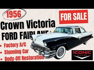 1956 Ford Crown Victoria - Stunning Rotisserie Restoration, Rare Factory A/C, M-Code V8 - For Sale!