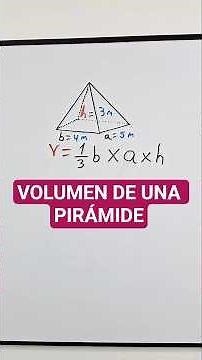 ✅️THE TRICK TO CALCULATE THE VOLUME OF A PYRAMID✅️