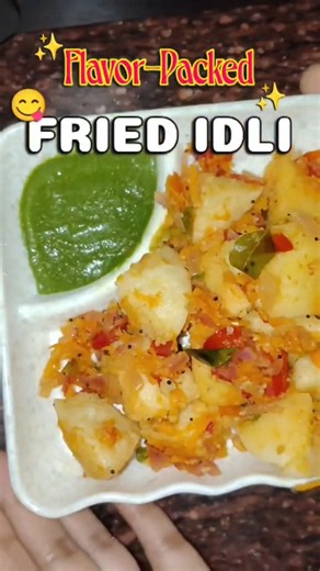 FRIED IDLI RECIPE😍 #cooking #food #idli #recipe #homemade #trending #1million #desifood #healthy